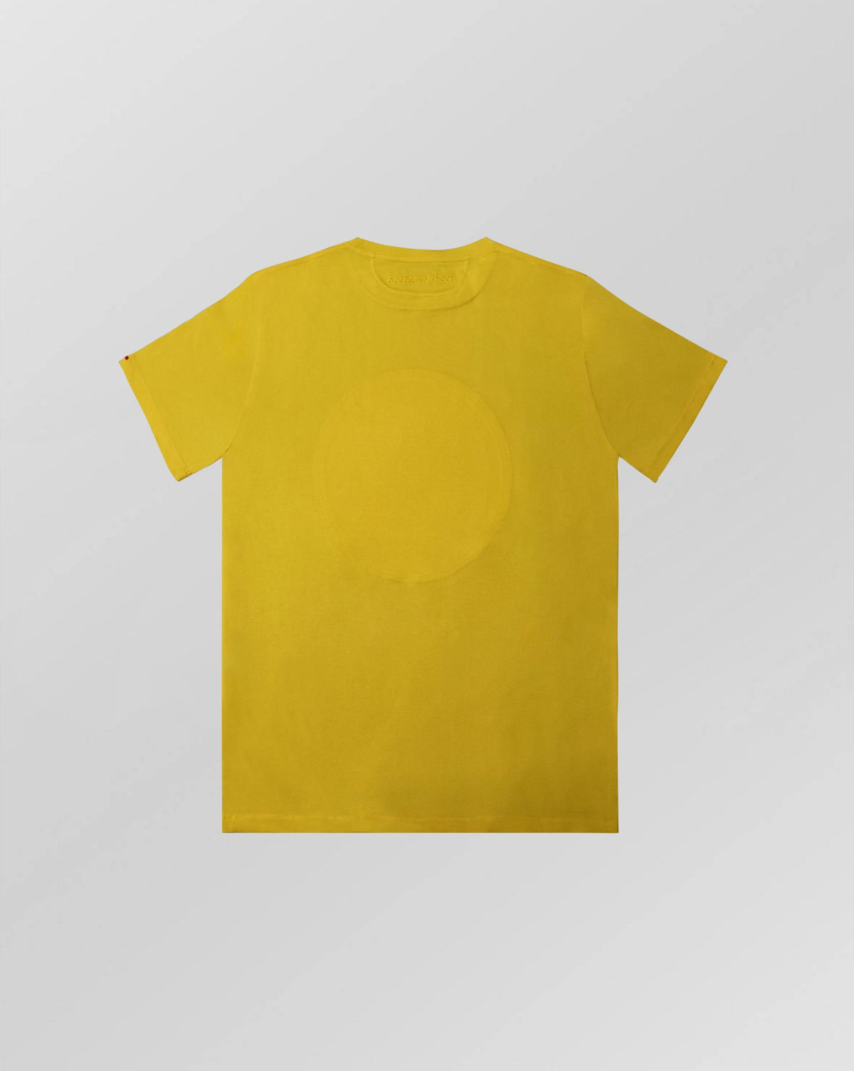 Stefano Ricci Silk Cotton T-Shirt with Dragon Embroidery Yellow
