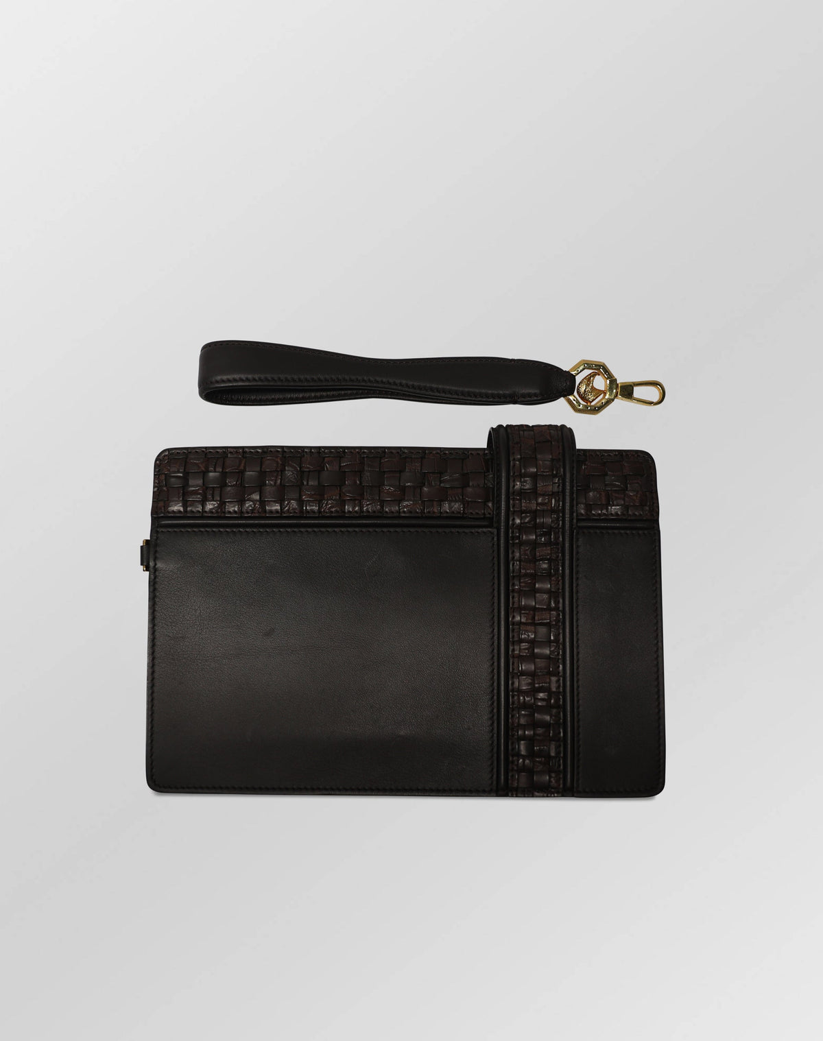 Stefano Ricci Woven Crocodile & Calf Leather Luxury Clutch Organizer