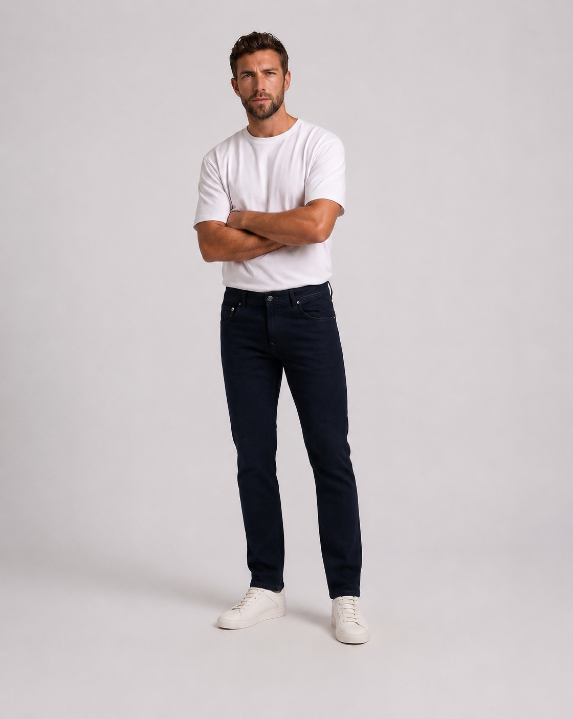 Stefano Ricci Dark Wash Denim Jeans – Regular Comfort Fit Luxury Italian Denim