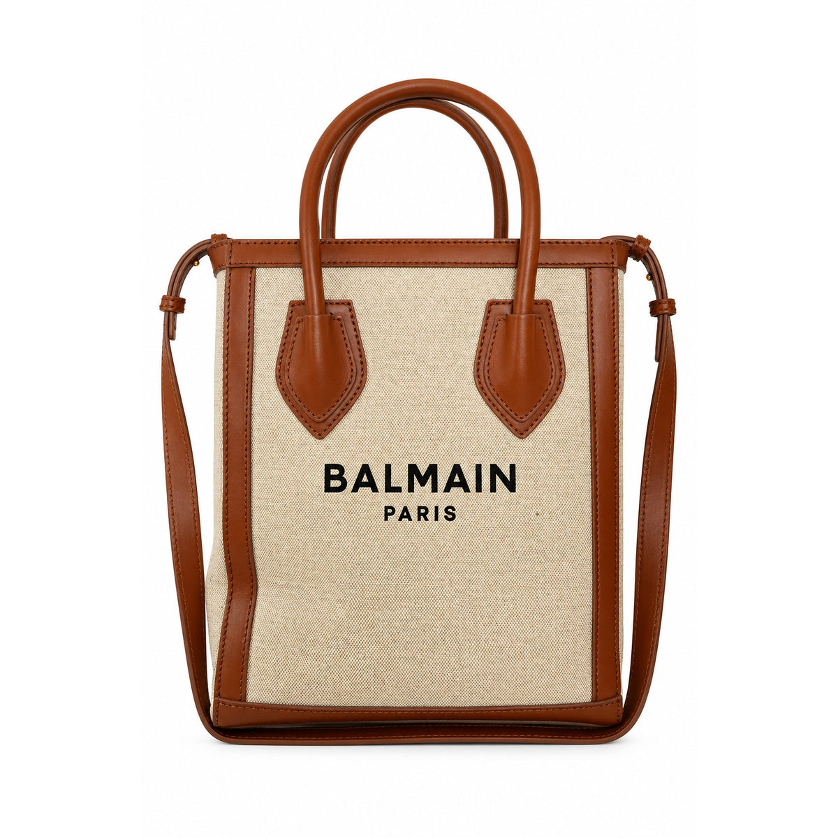 Balmain Beige Logo Tote Bag