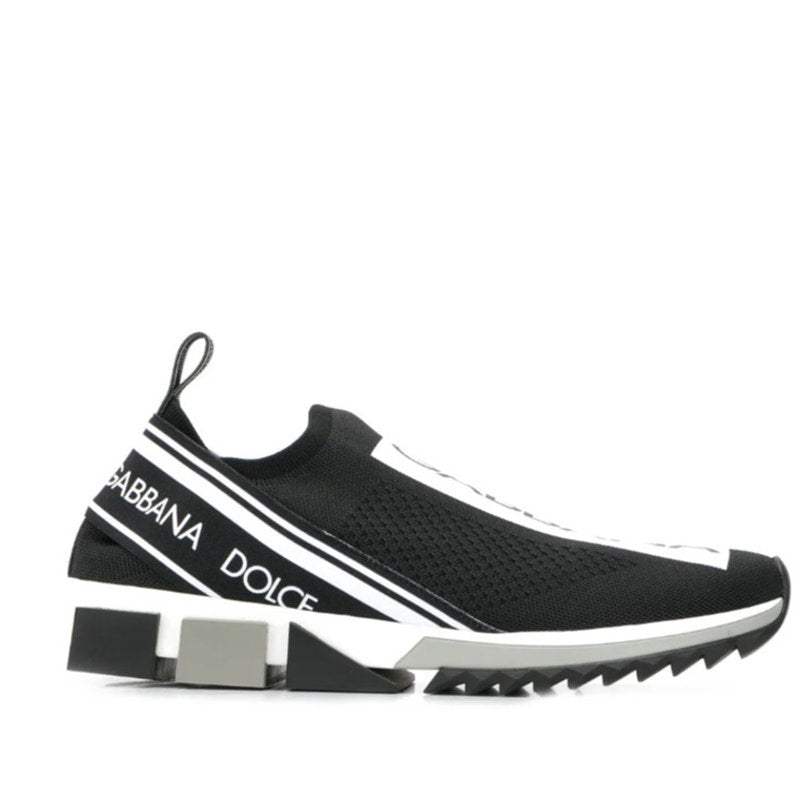Dolce & Gabbana Black/White Sorrento Knit Sneakers