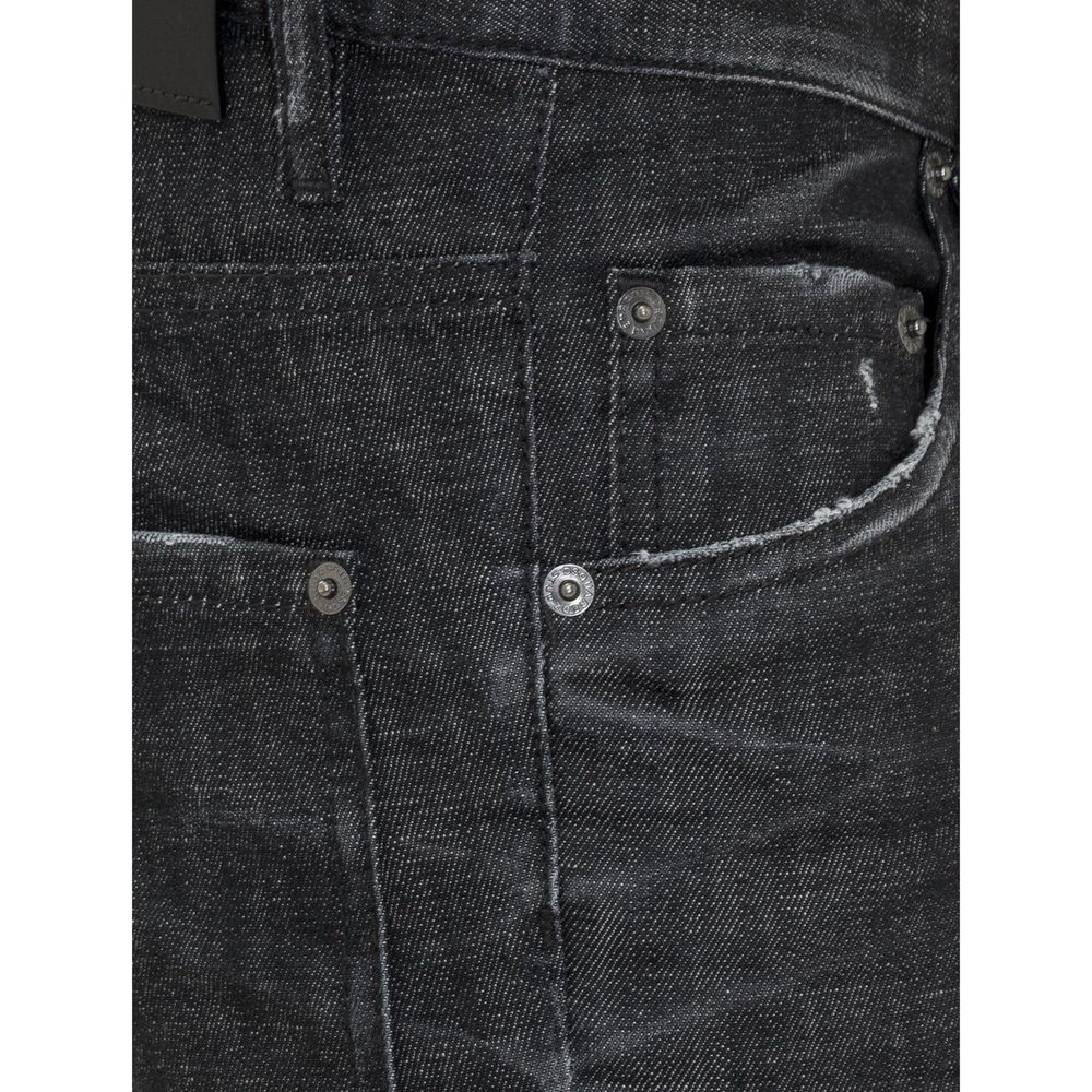 Dsquared² Black Cotton Skinny Jeans