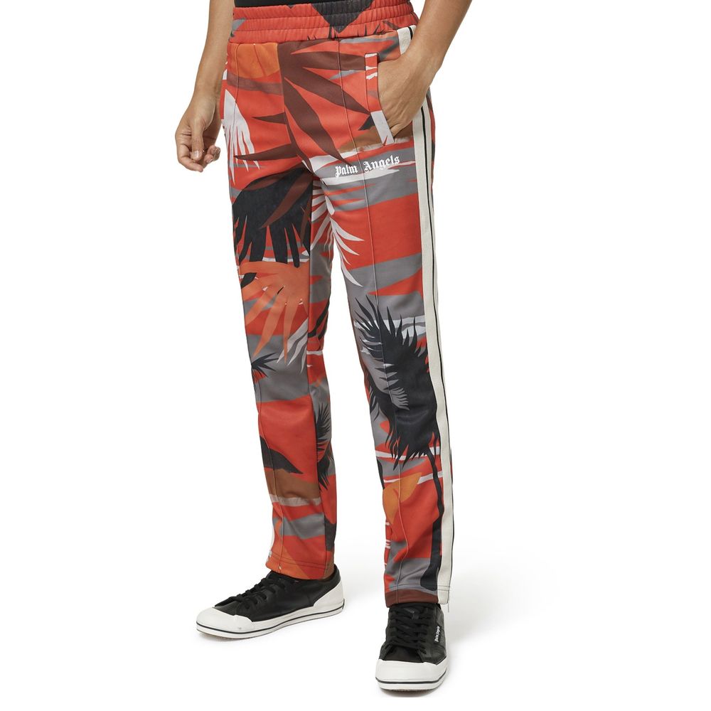 Palm Angels Red Polyester Athletic Pants