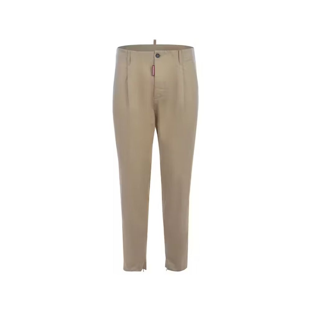 Dsquared² Beige Cotton Casual Pants