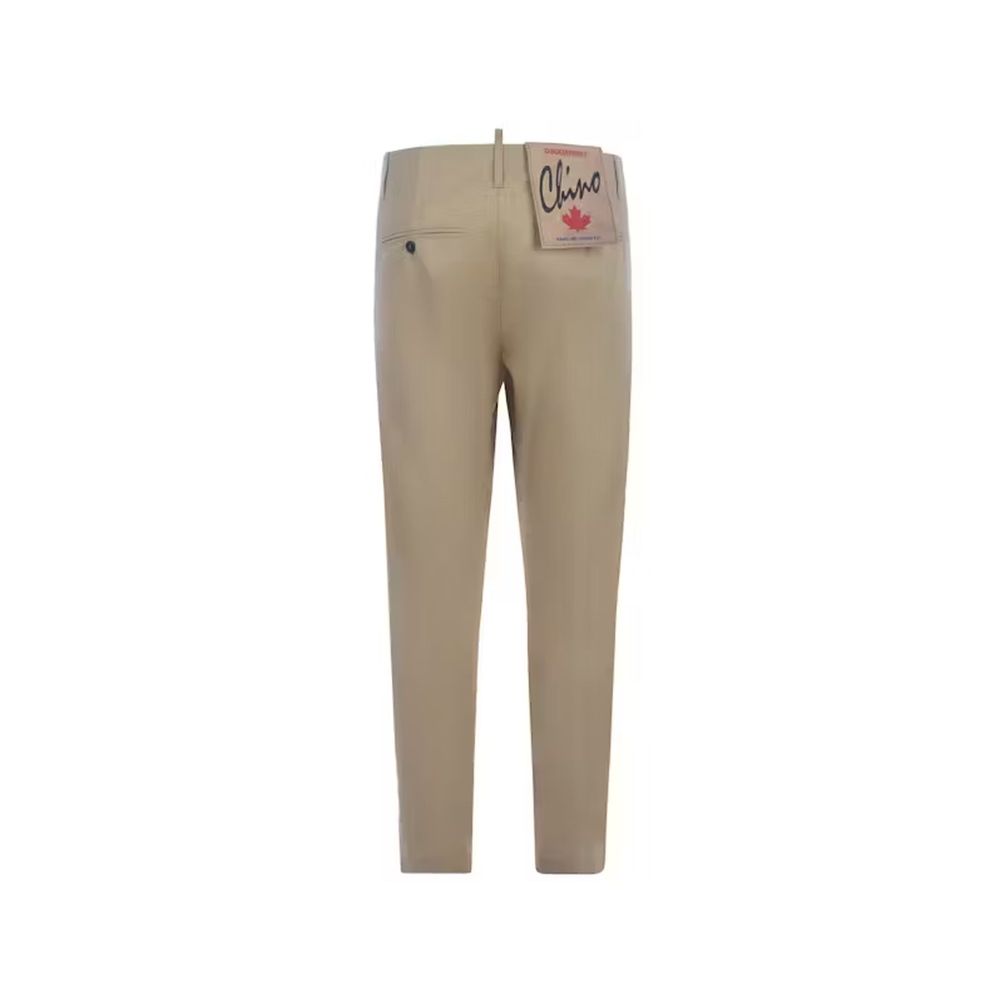 Dsquared² Beige Cotton Casual Pants