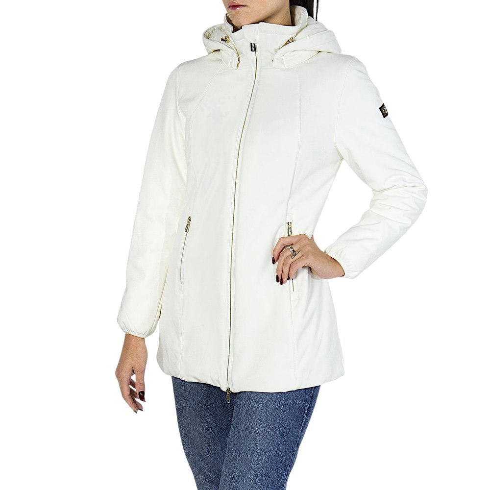 Yes Zee White Polyamide Shell Jacket
