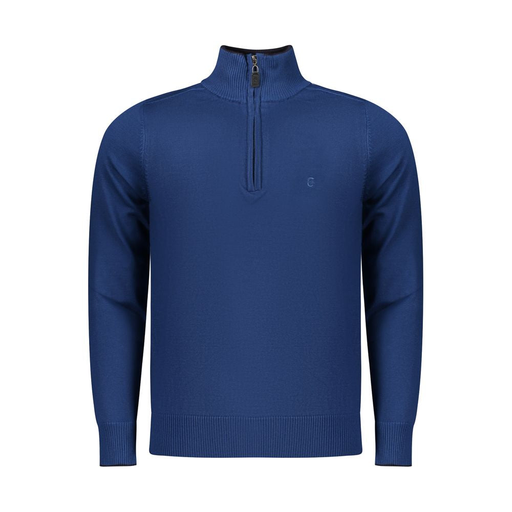 Coveri Moving Blue Viscose Men Sweater