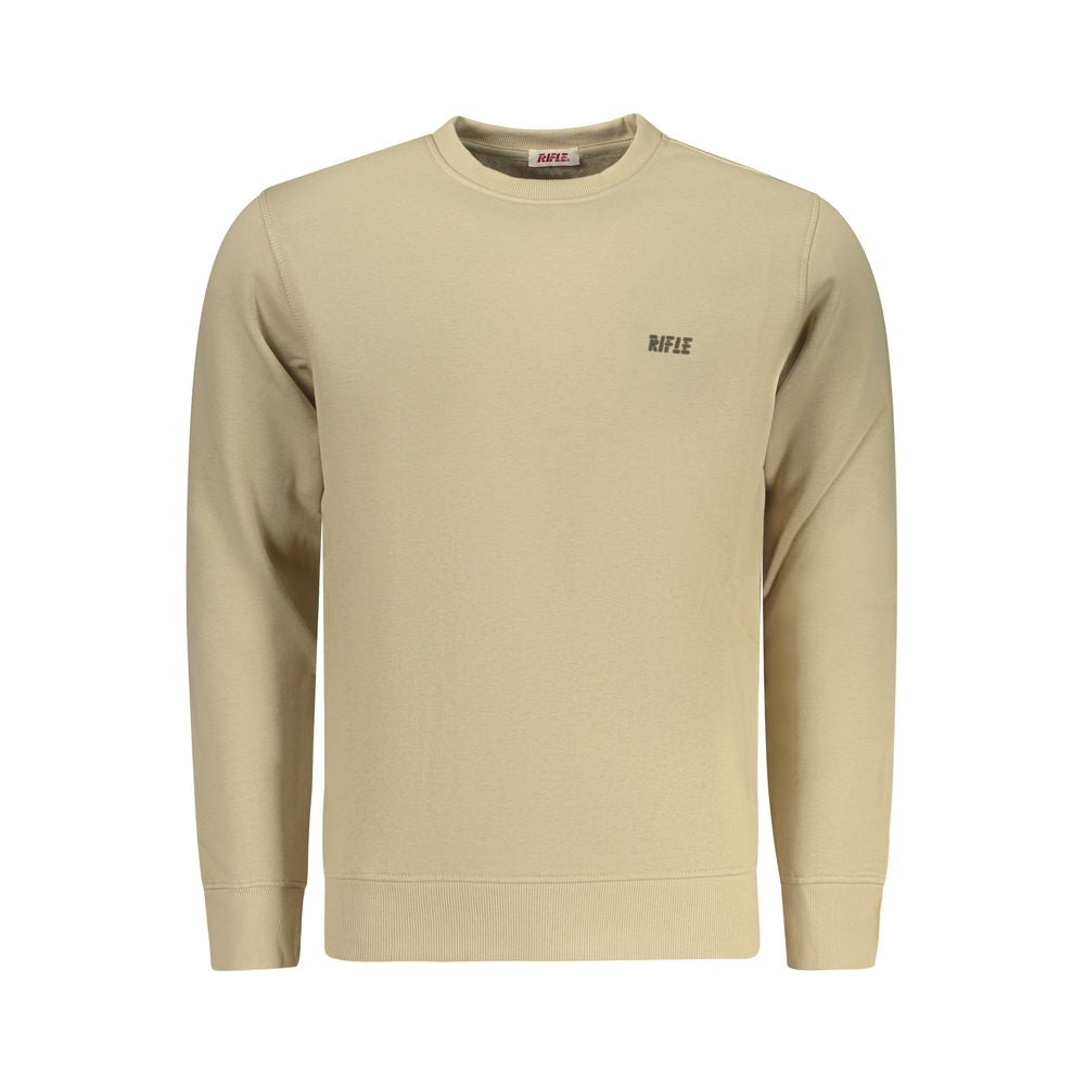 Rifle Beige Cotton Men Sweatshirt