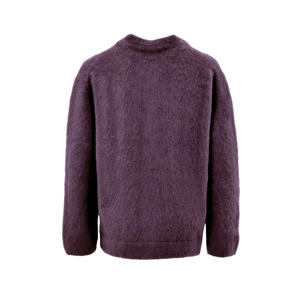 Gran Sasso Bordeaux Wool Cardigan