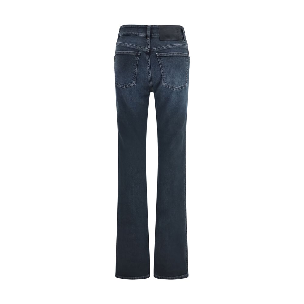 Haikure Blue Cotton Flared Jeans