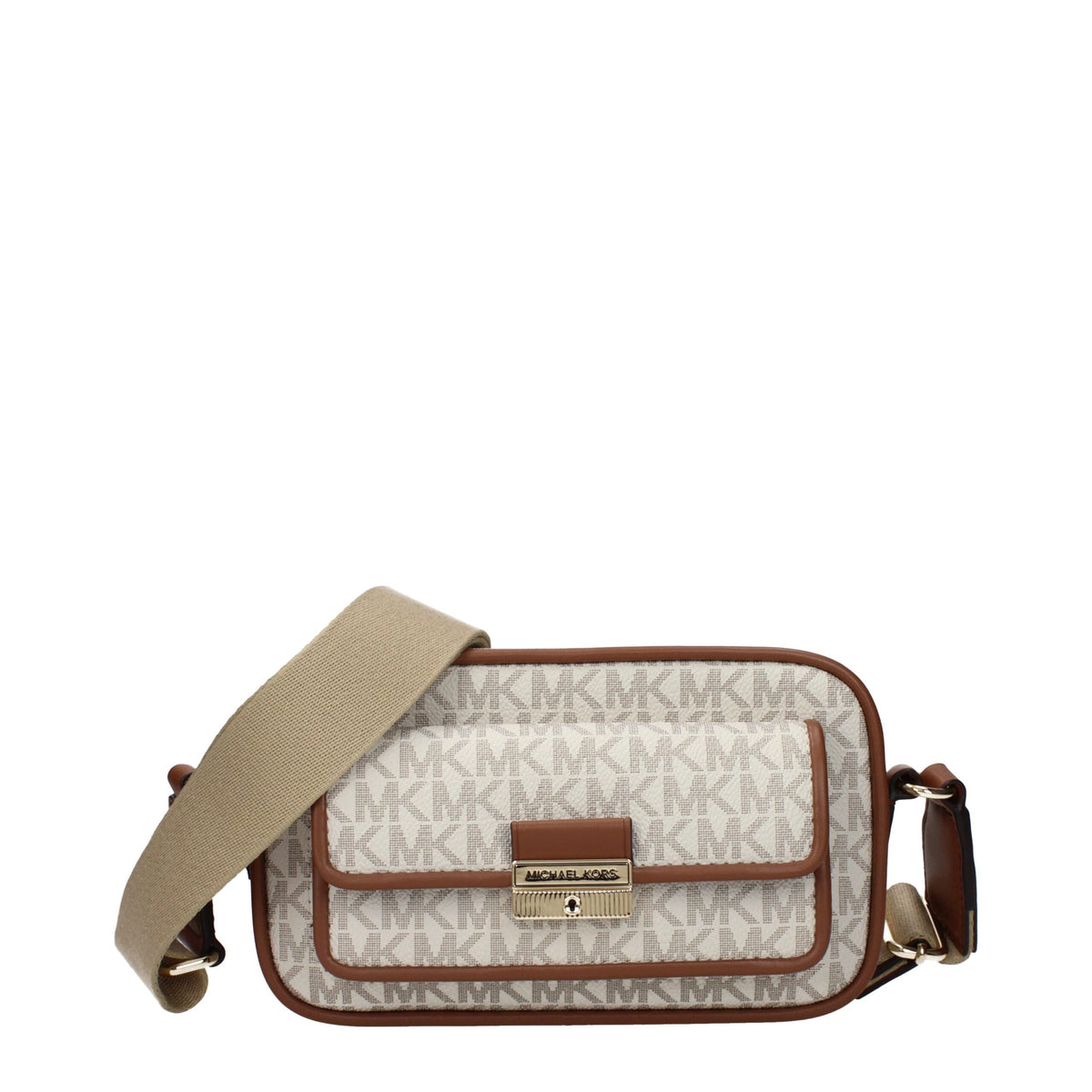 Michael Kors Beige Fabric Crossbody Bag