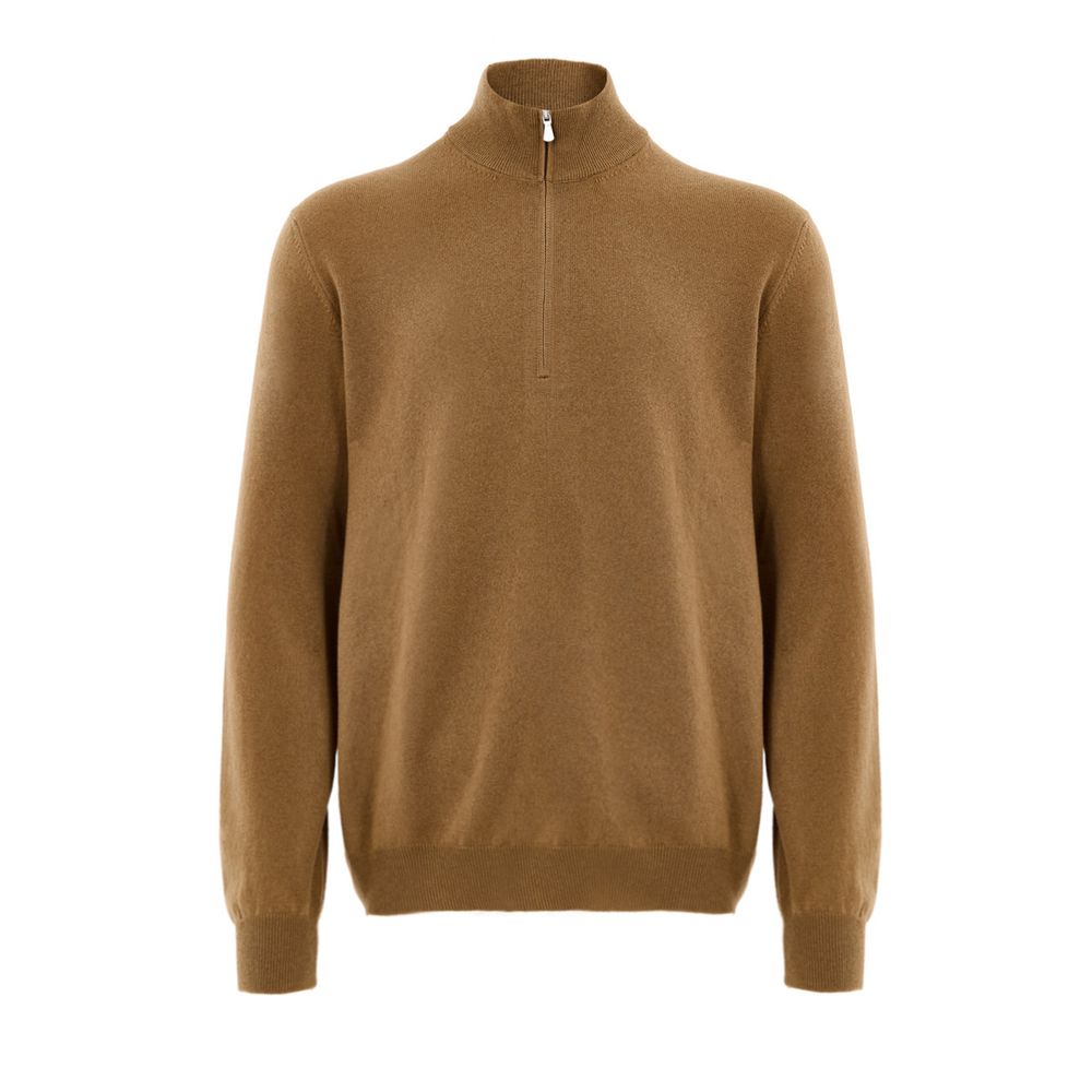 Gran Sasso Brown Wool Turtleneck