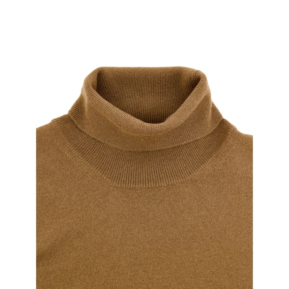 Gran Sasso Brown Wool Turtleneck