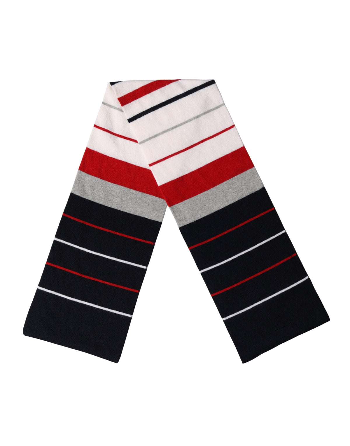Dolce & Gabbana Multicolor Stripes Shawl Neck Wrap 119cm x 20cm  Scarf
