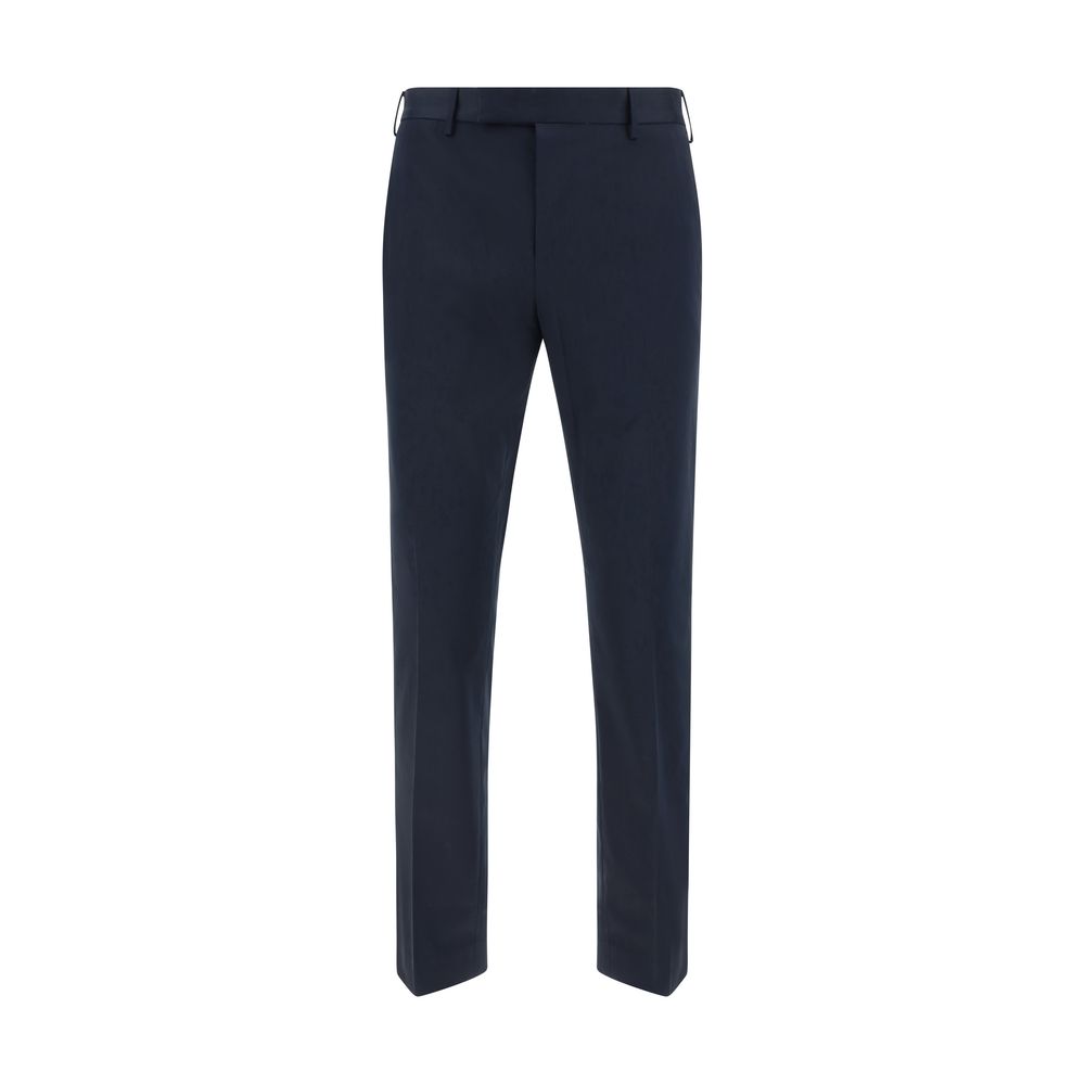 PT Torino Blue Cotton Casual Pants