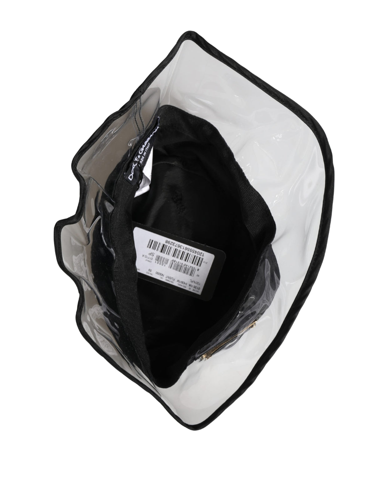 Dolce & Gabbana Men Black Plastic Fisherman Bucket Capello Hat