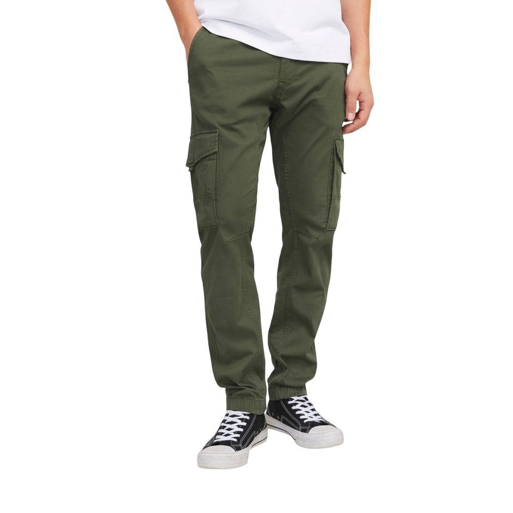 Jack Jones Green Cotton Skinny Pants