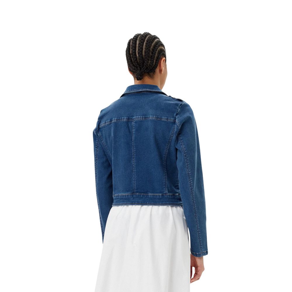 Morgan De Toi Blue Cotton Denim Jacket