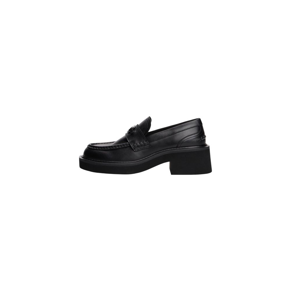 Tommy Hilfiger Jeans Black Leather Platform Pumps