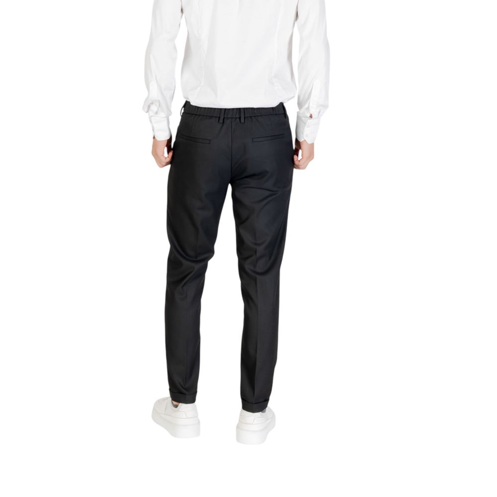 Antony Morato Black Polyester Skinny Pants