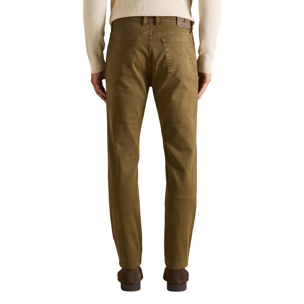 Jeckerson Brown Cotton Skinny Jeans
