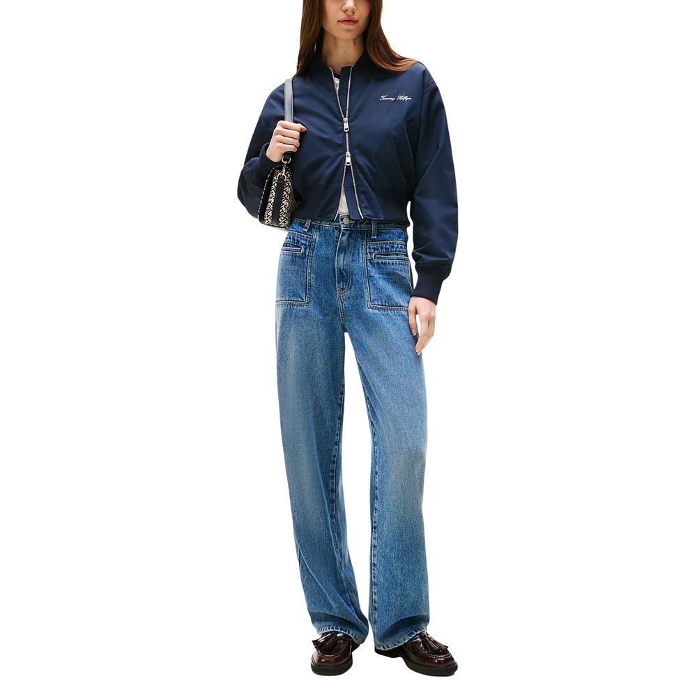 Tommy Hilfiger Blue Recycled Polyester Bomber