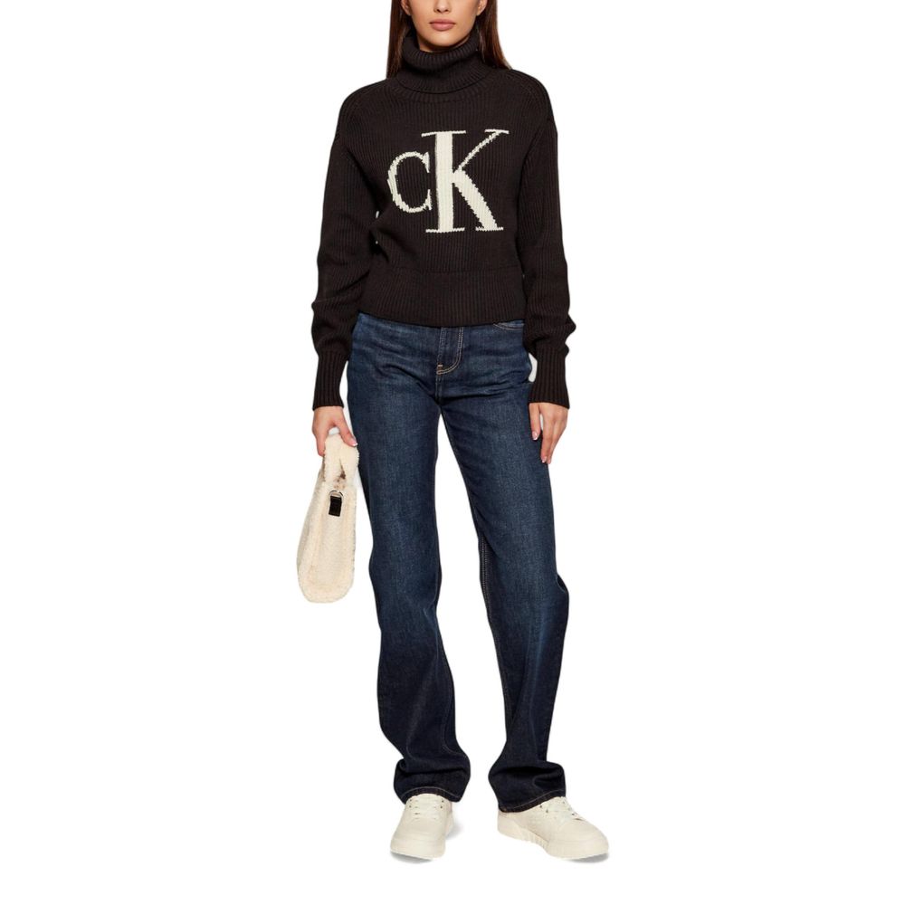 Calvin Klein Jeans Black Cotton Sweatshirt