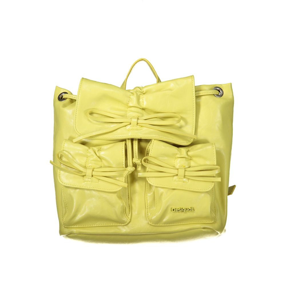 Desigual Giallo Polyurethane Women Backpack