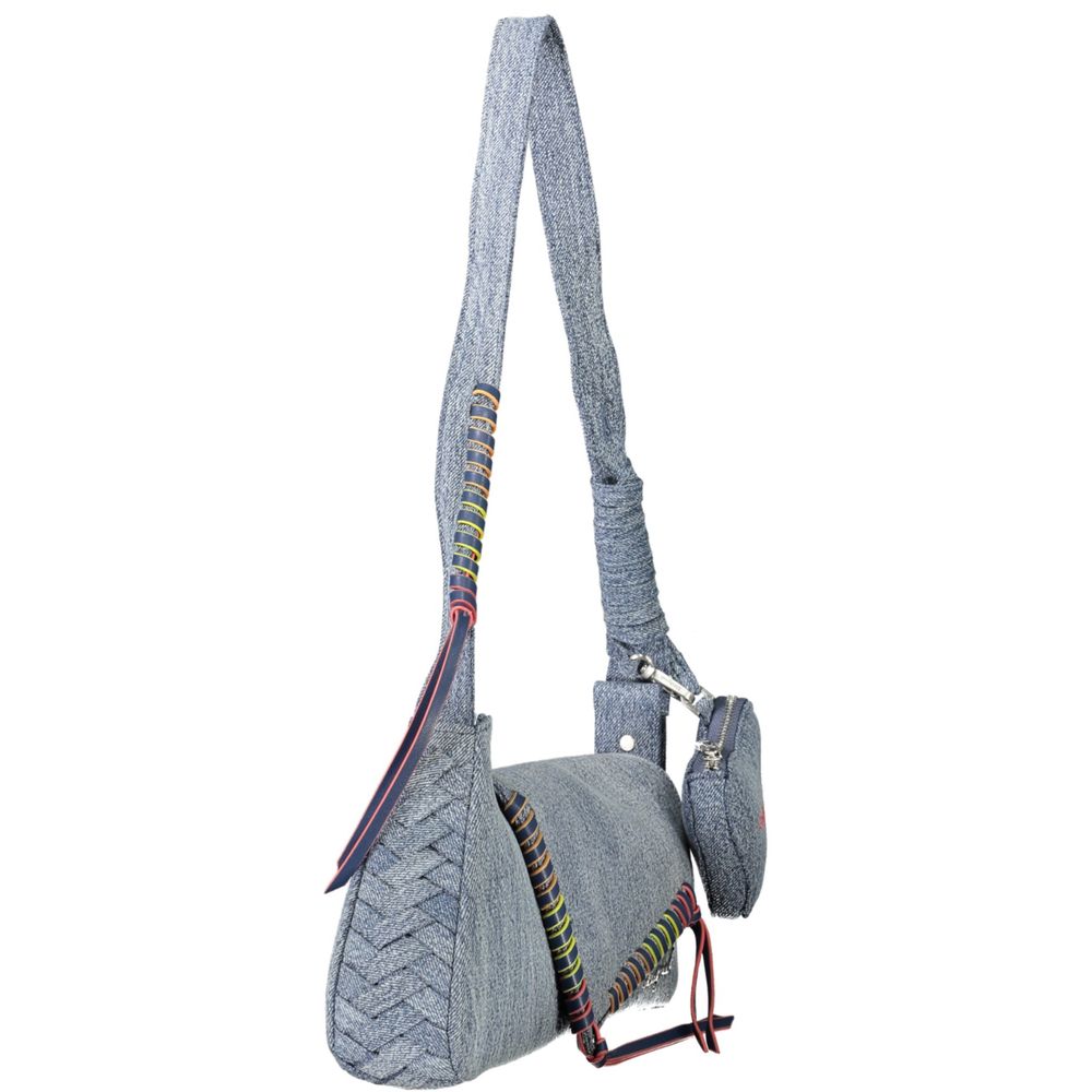 Desigual Azzurro Cotton Women Shoulder Bag
