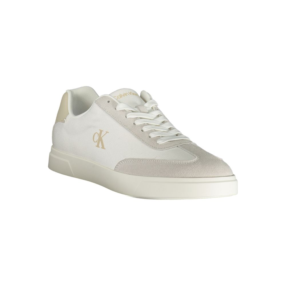 Calvin Klein White Polyurethane Men Sneaker