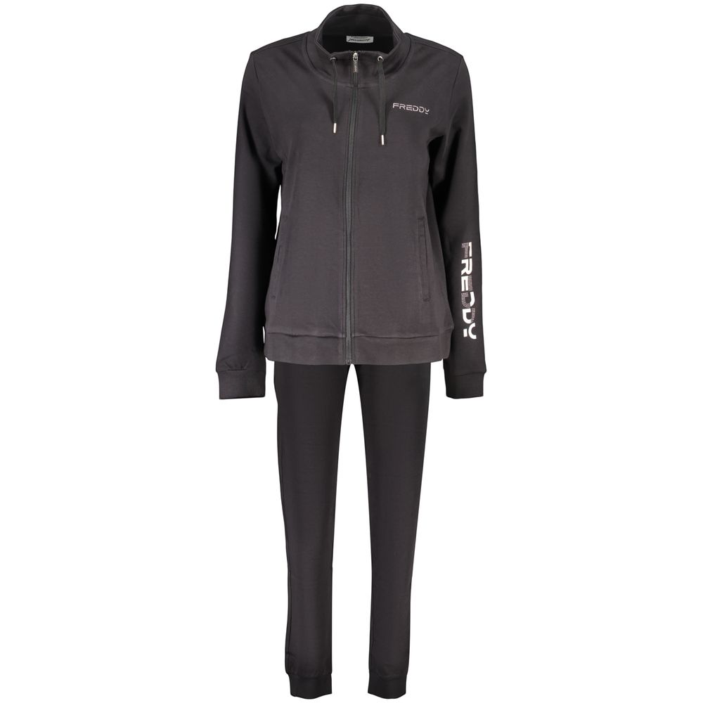 Freddy Black Cotton Women's Sweatshirt