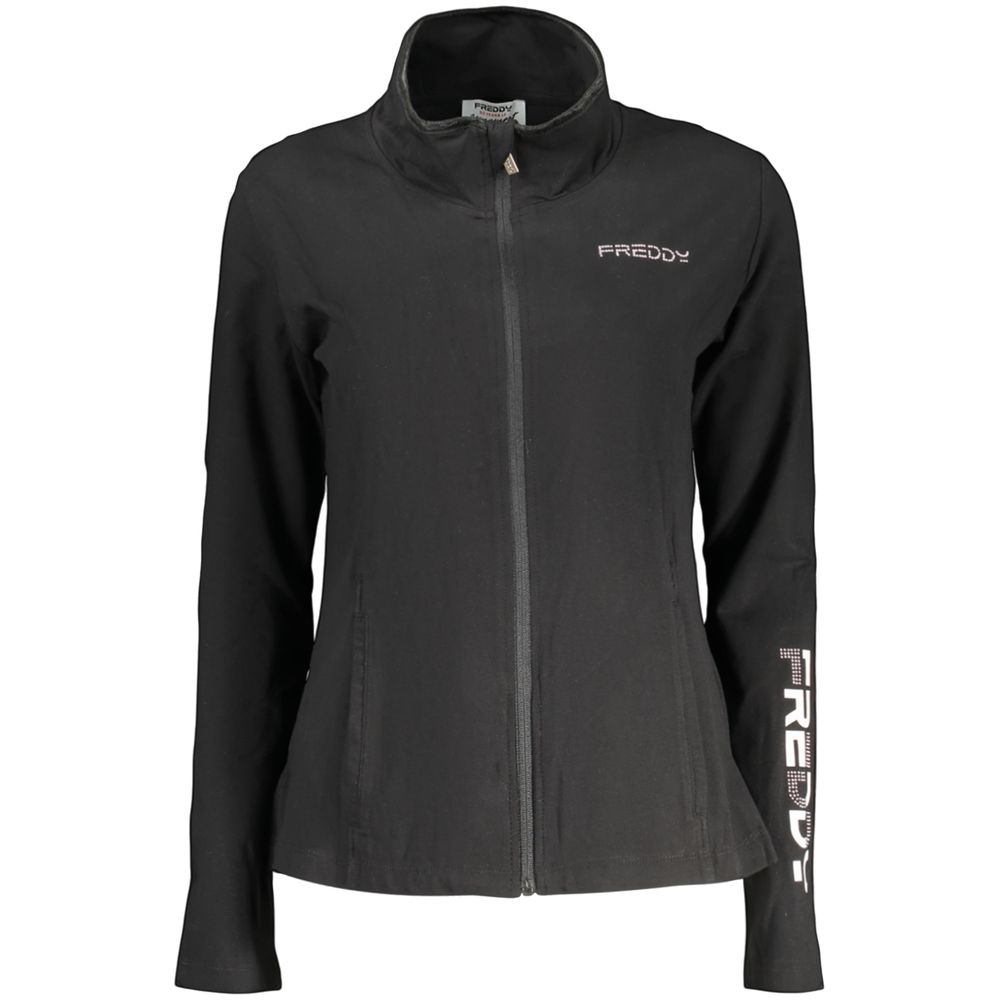 Freddy Black Cotton Women's Sweatshirt