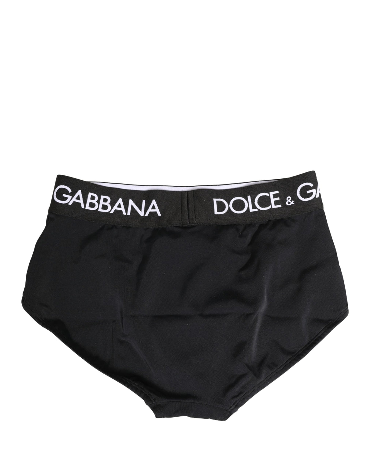 Dolce & Gabbana Black Logo Waistband Coulotte Panty Underwear
