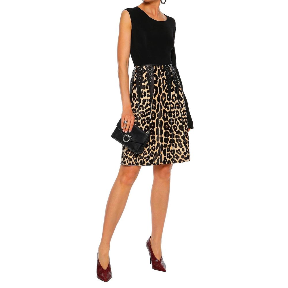 Bottega Veneta Brown Leather Mini Skirt
