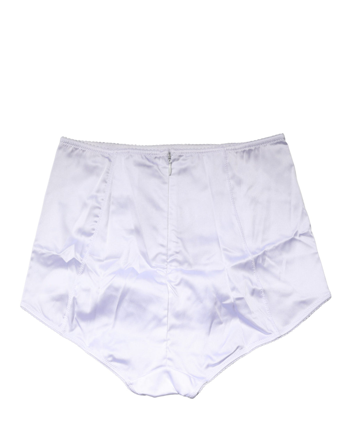Dolce & Gabbana White Silk Blend High Waist Girdle Panty Underwear