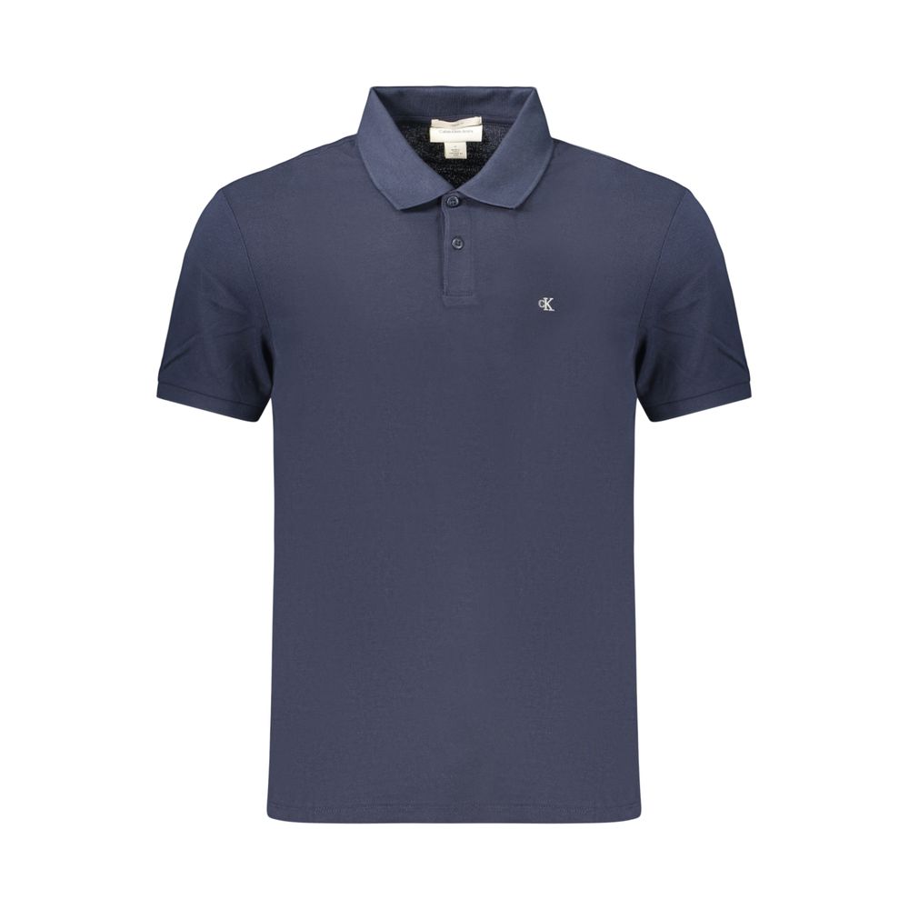 Calvin Klein Blue Cotton Men's Polo Shirt