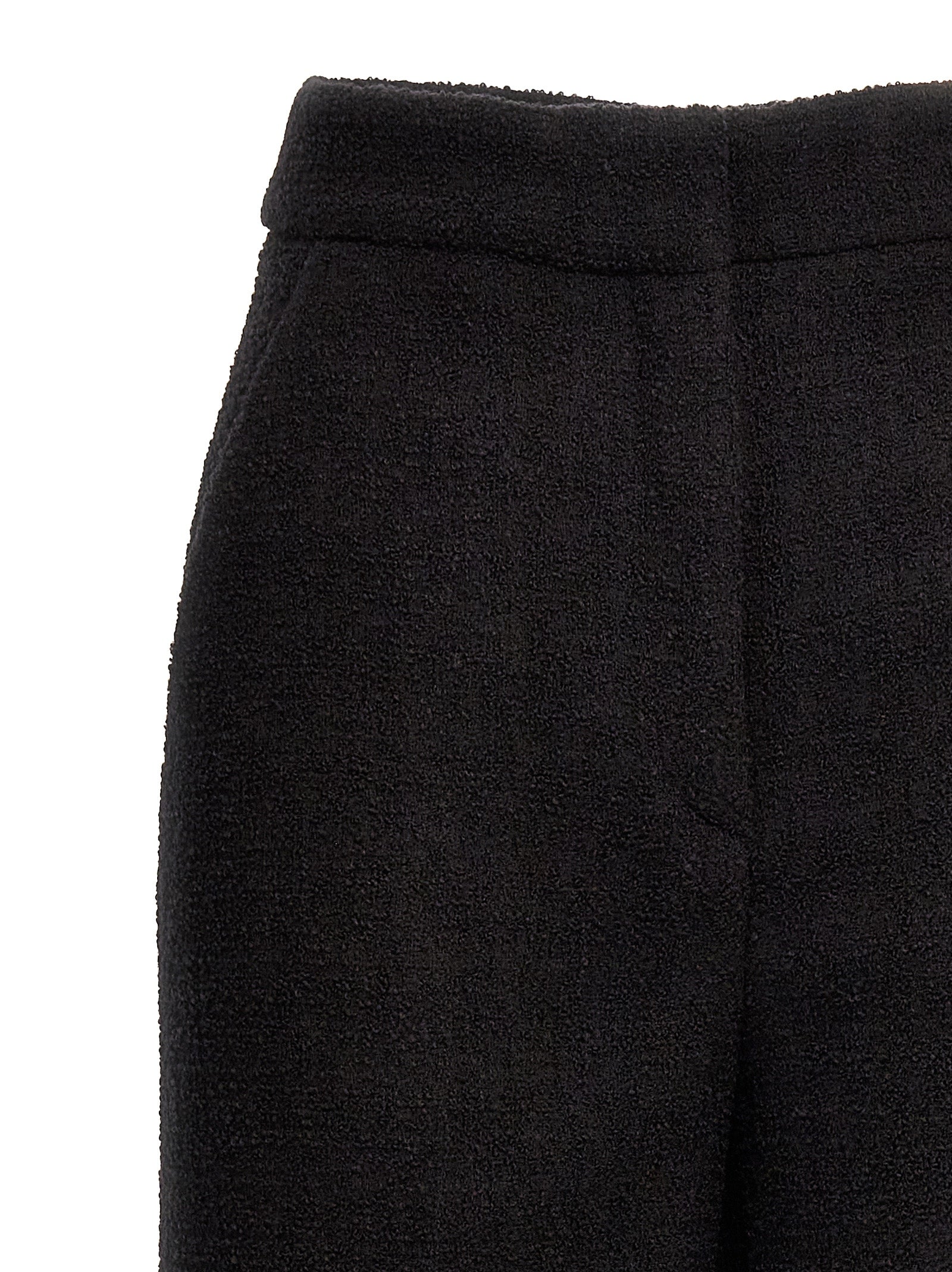 Moschino Black Wool Cropped Pants