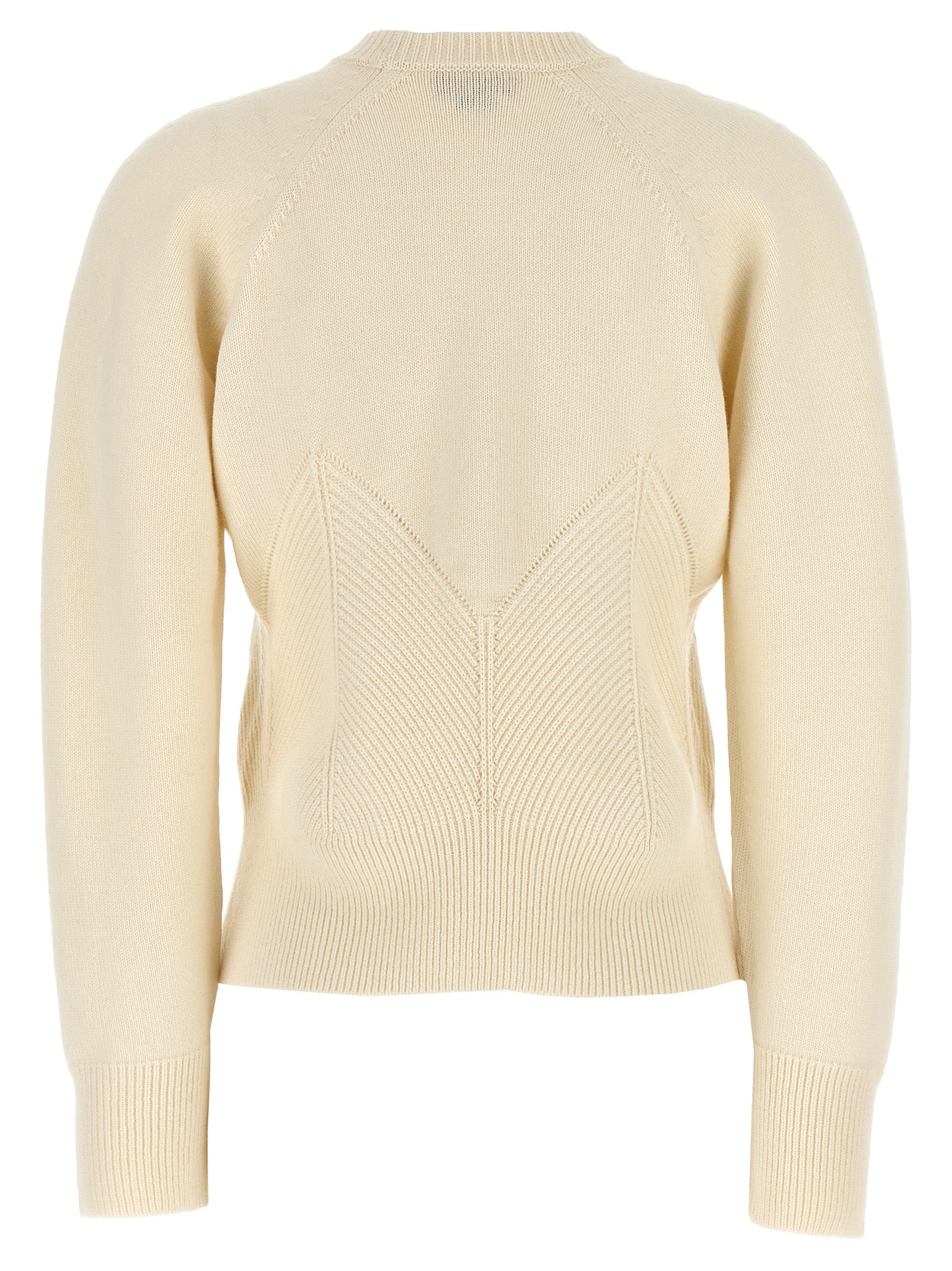 Alexander McQueen White Wool Cardigan
