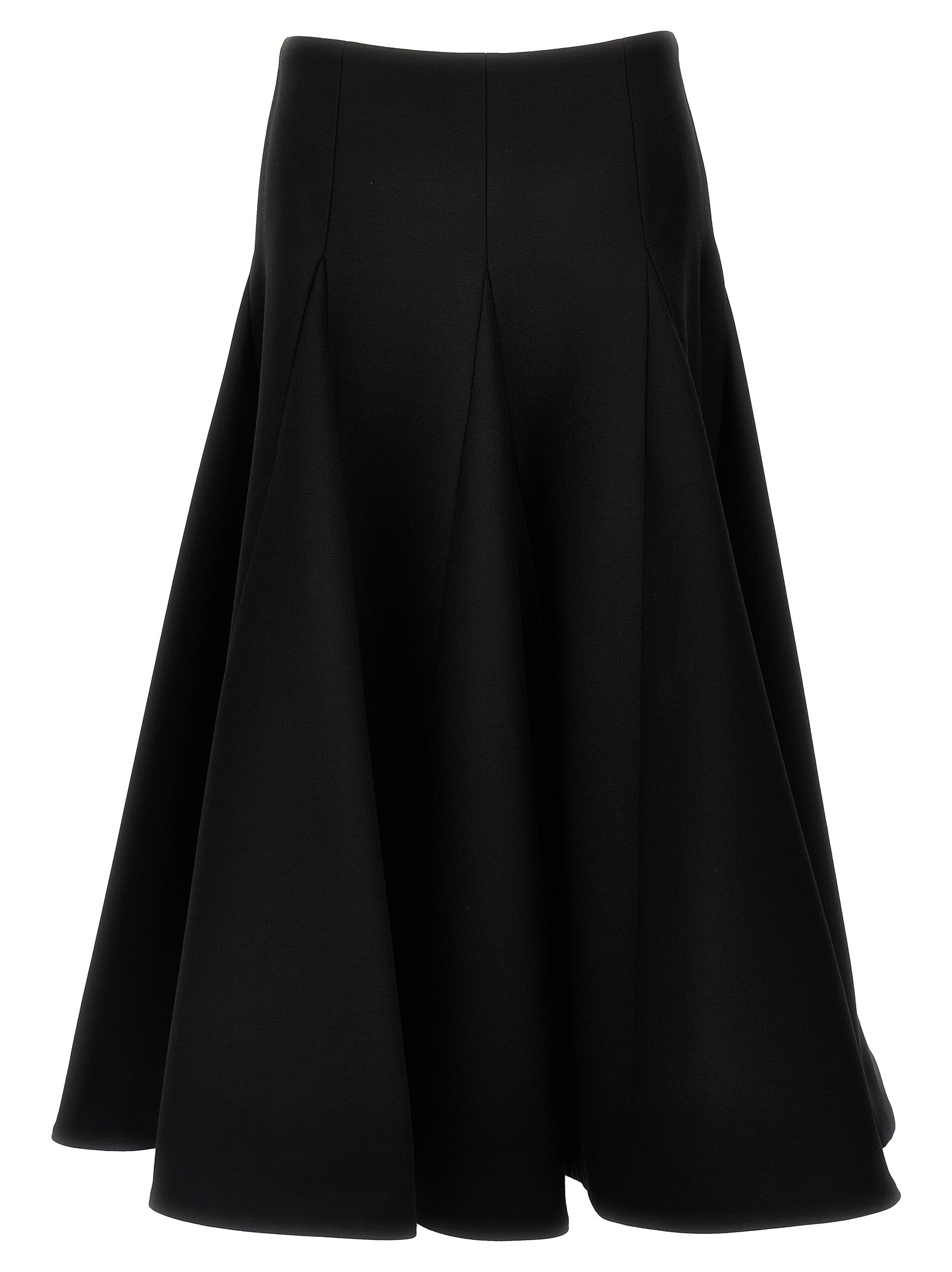 Valentino Garavani Black Virgin Wool Mini Skirt