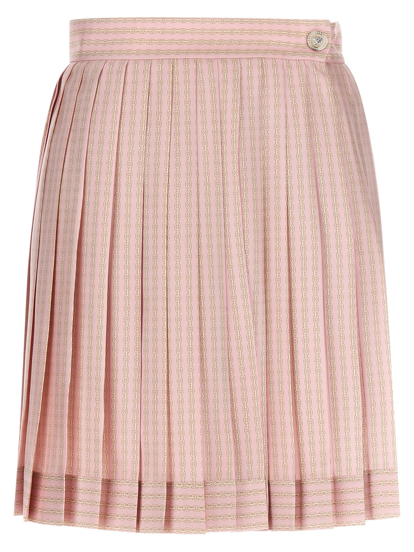 Versace Multicolor Silk Long Skirt