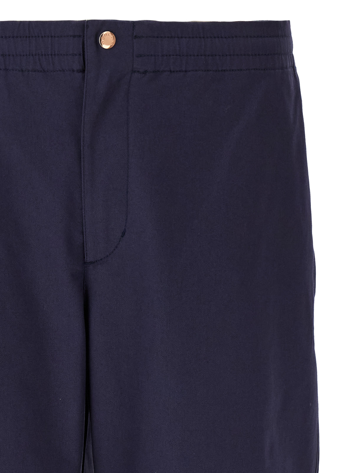 MONCLER GENIUS Blue Cotton Casual Pants