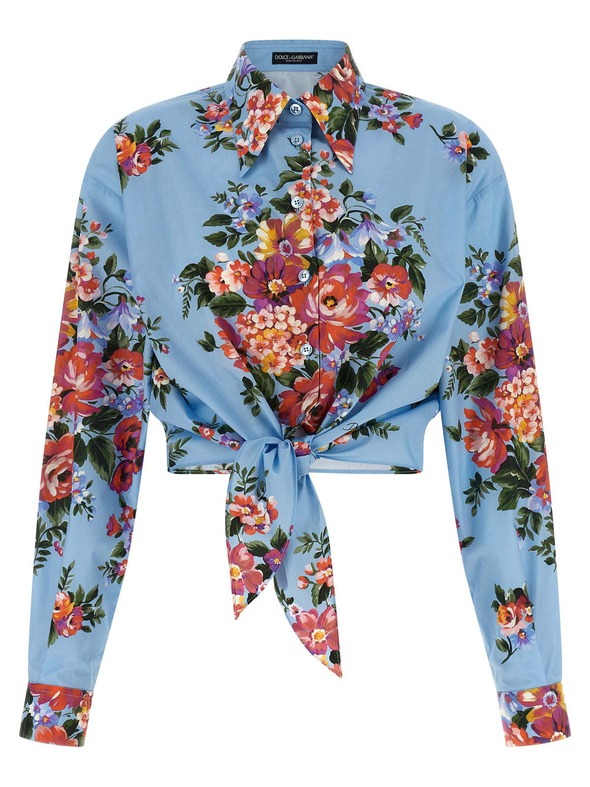 Dolce & Gabbana Blue Cotton Blouse