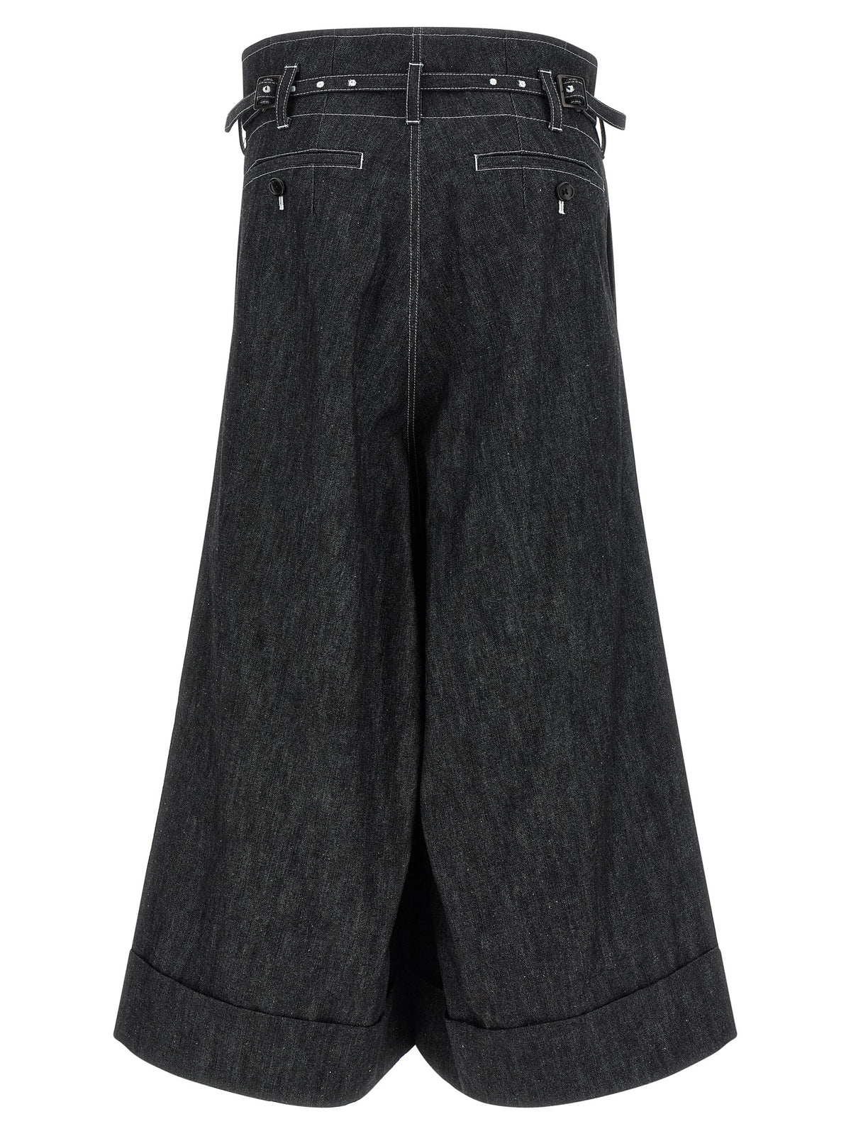 Junya Watanabe Black Cotton Bermuda Shorts
