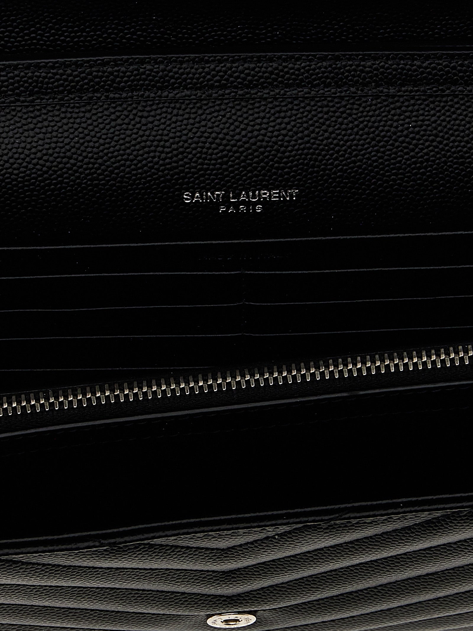 Saint Laurent Black Calfskin Clutch Bag