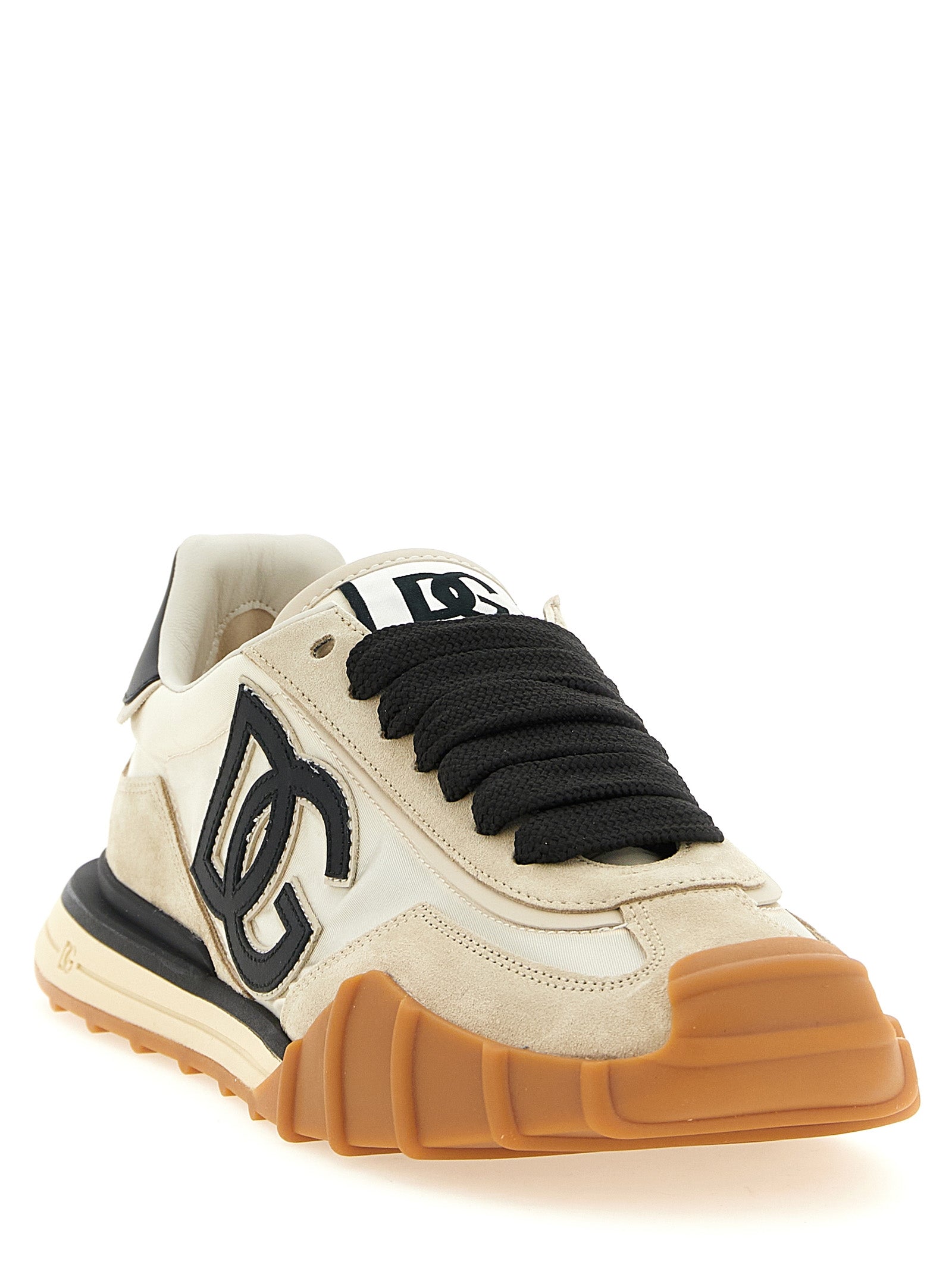 Dolce & Gabbana Black Calfskin Athletic Sneakers
