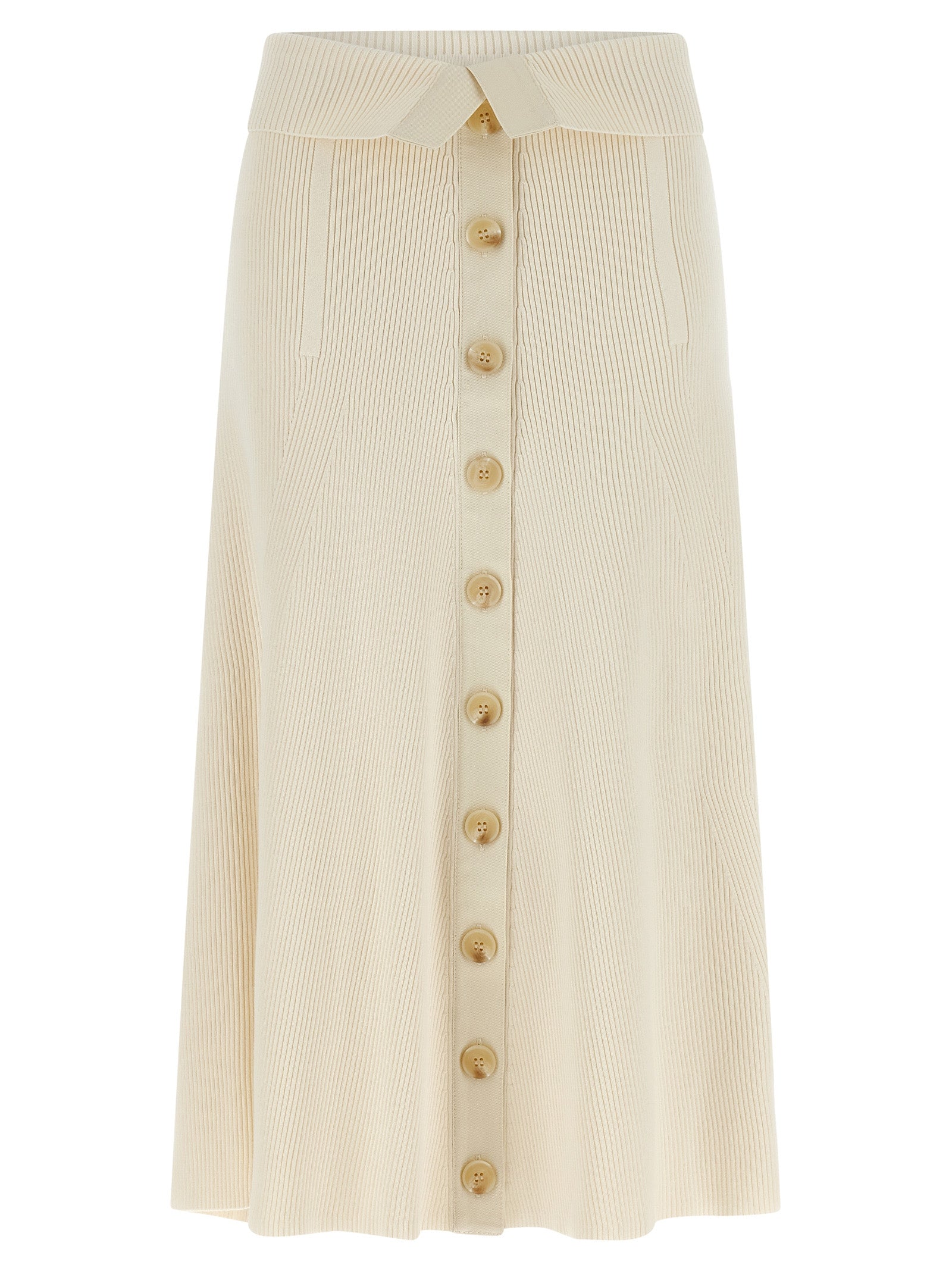 Zimmermann Beige Viscose Midi Skirt
