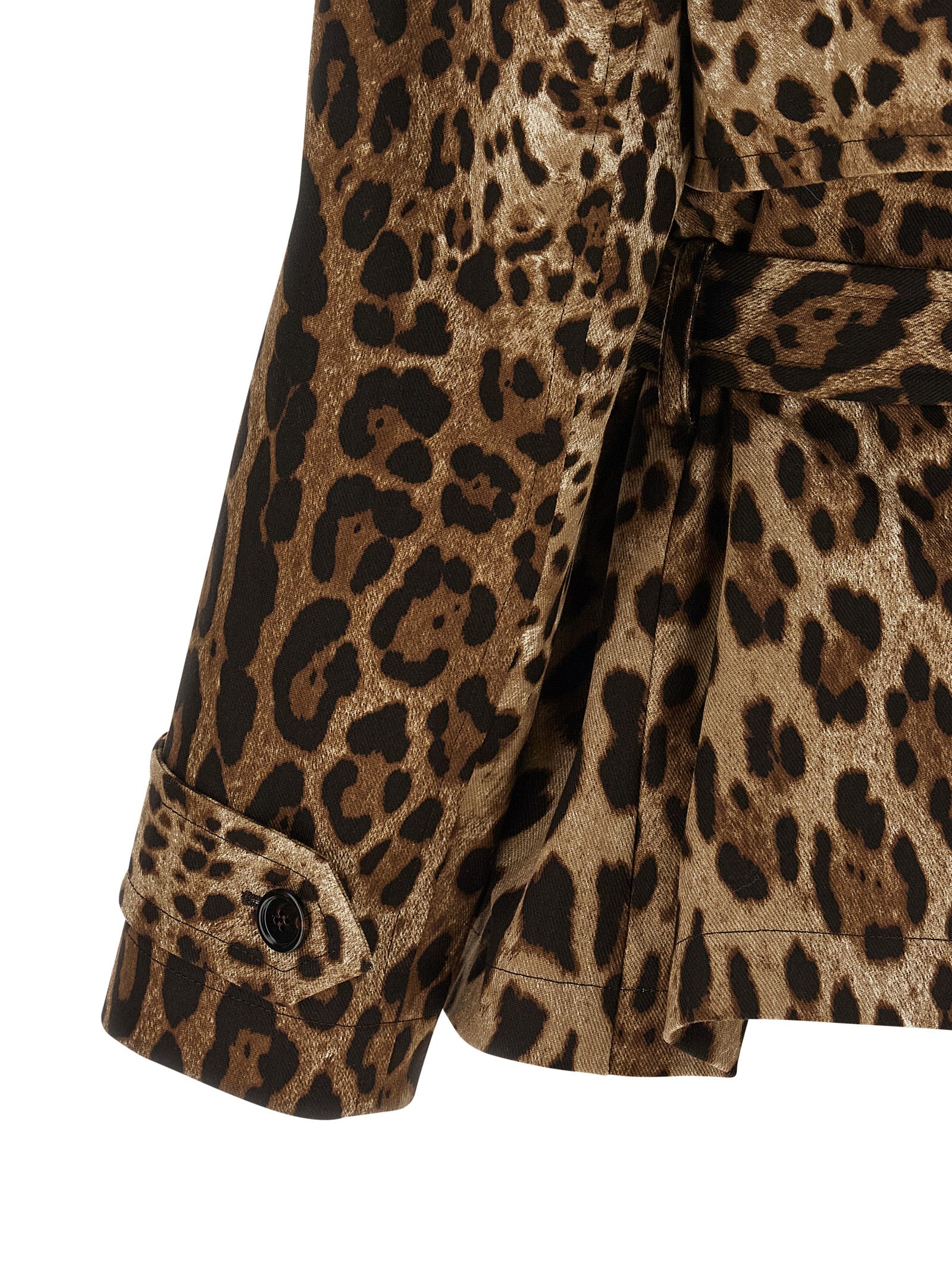 Dolce & Gabbana Brown Cotton Coat