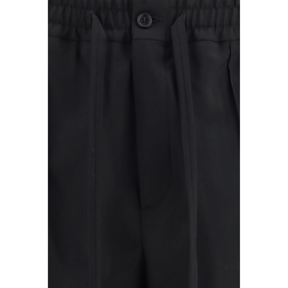 Valentino Garavani Black Cotton Chino Pants