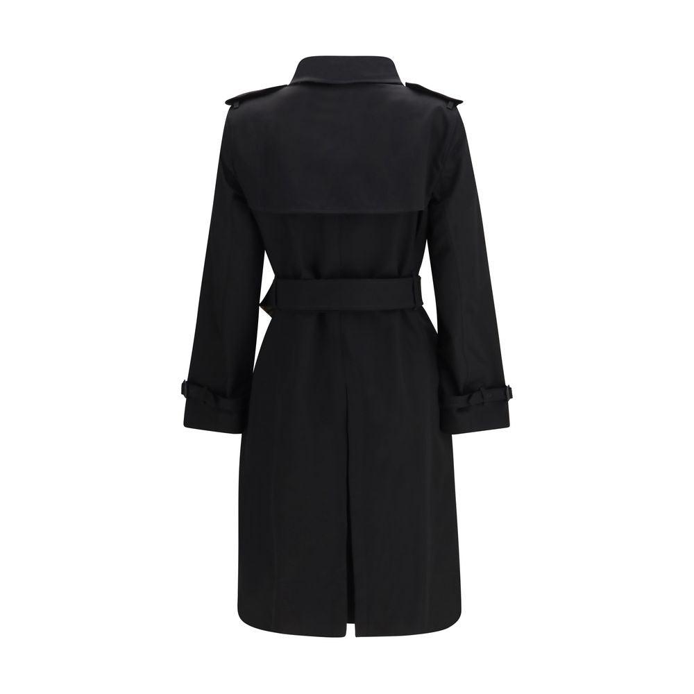 Burberry Black Cotton Coat