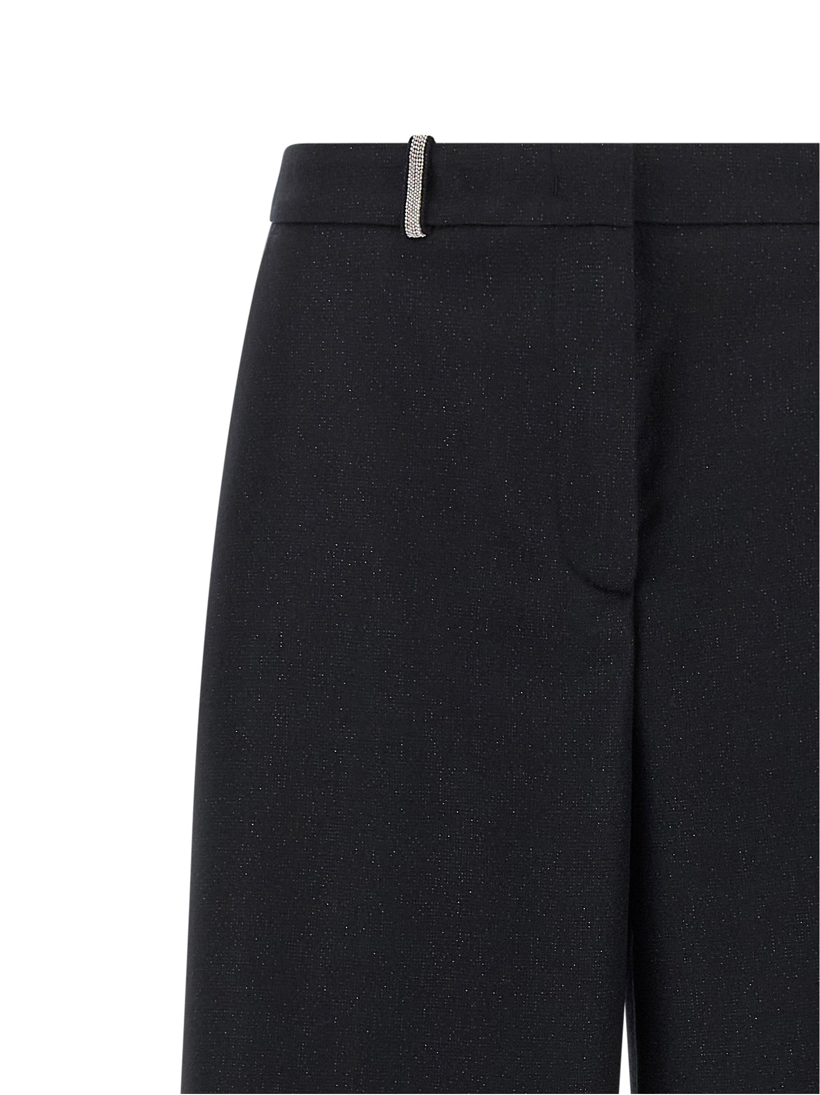 Peserico Blue Virgin Wool Casual Pants